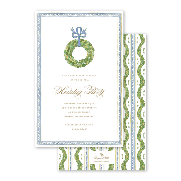 Holiday Trimmings Imprintable Invitation