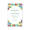 Funfetti Balloon Garland Green Imprintable Invitation