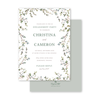 Greenery Border Imprintable Invitation