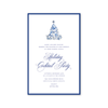 Blue Christmas Imprintable Invitation