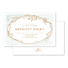 Copper Wreath Imprintable Invitation