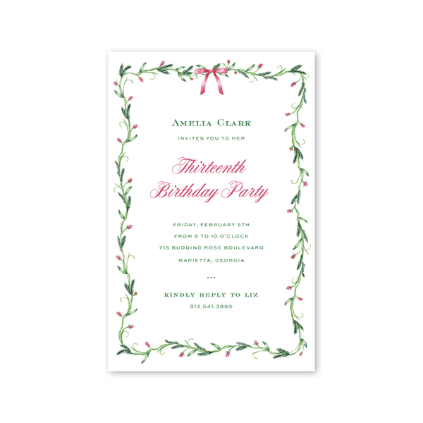 Georgia Garden Pink Invitation – Dogwood Hill Wholesale