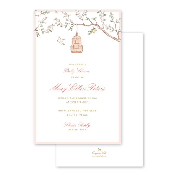 Chinoiserie Garden Imprintable Invitation