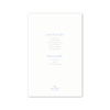 Rattle and Bow Blue Imprintable Invitation