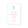Morning Glory Pink Imprintable Invitation