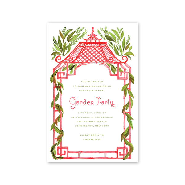 Magnolia Pagoda Imprintable Invitation – Dogwood Hill Wholesale