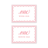 Pink Scallop Milestone Cards